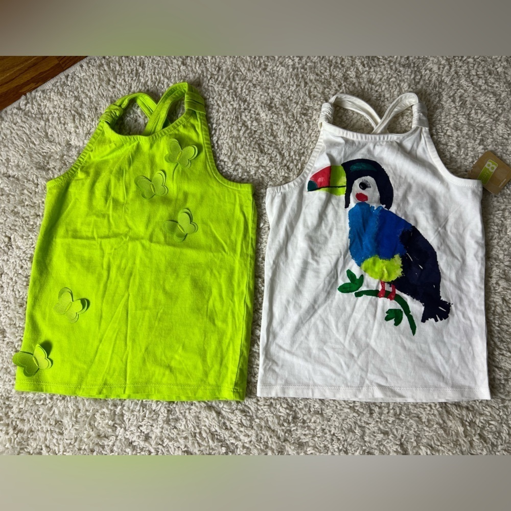 Two Kids 5T Crazy 8 Tank Tops NWT